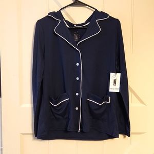 Nine west sleepwear 2pic navy blue long-sleeve bottom line size S